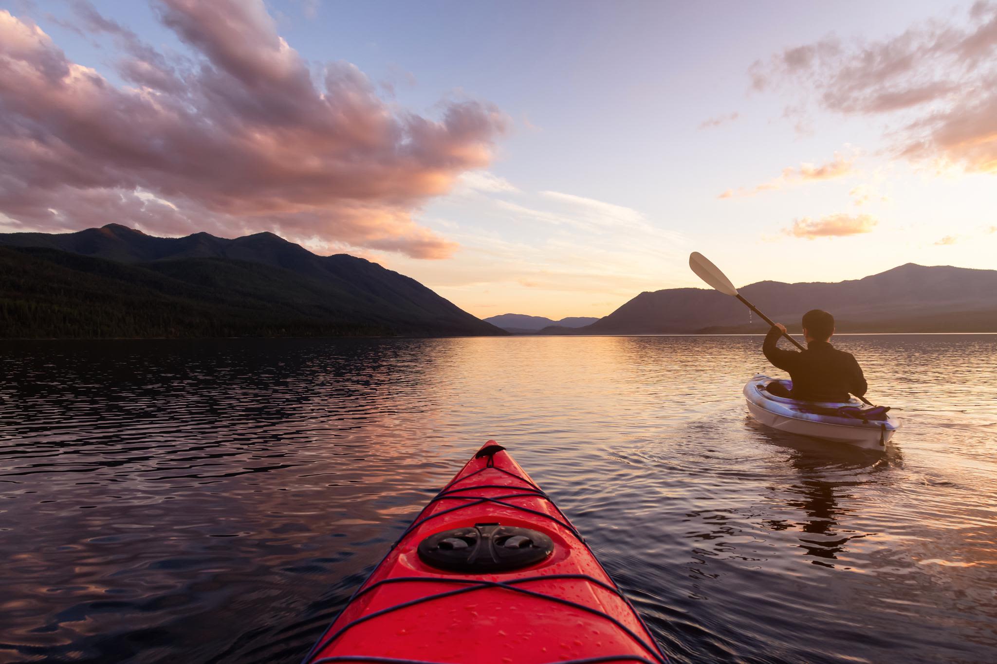 Kayaking in Montana